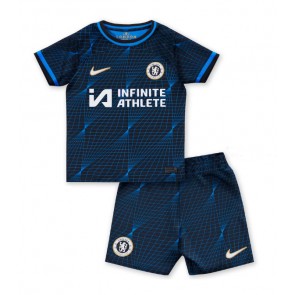 Maillot de foot Chelsea Extérieur enfant 2023-24 Manches Courte (+ pantalon court)